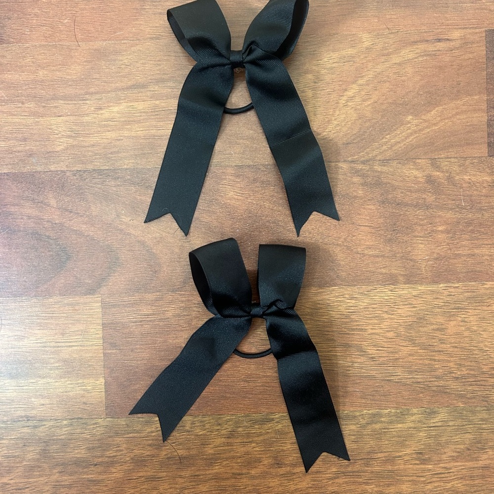 Black Hair Bows for cheer or dance